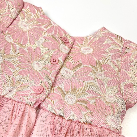 NANNETTE Baby Pink Tulle Dress with Bow 3/6 months - Picture 6 of 16